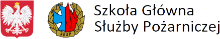 Logo Szkoły Głównej Służby Pożarniczej
