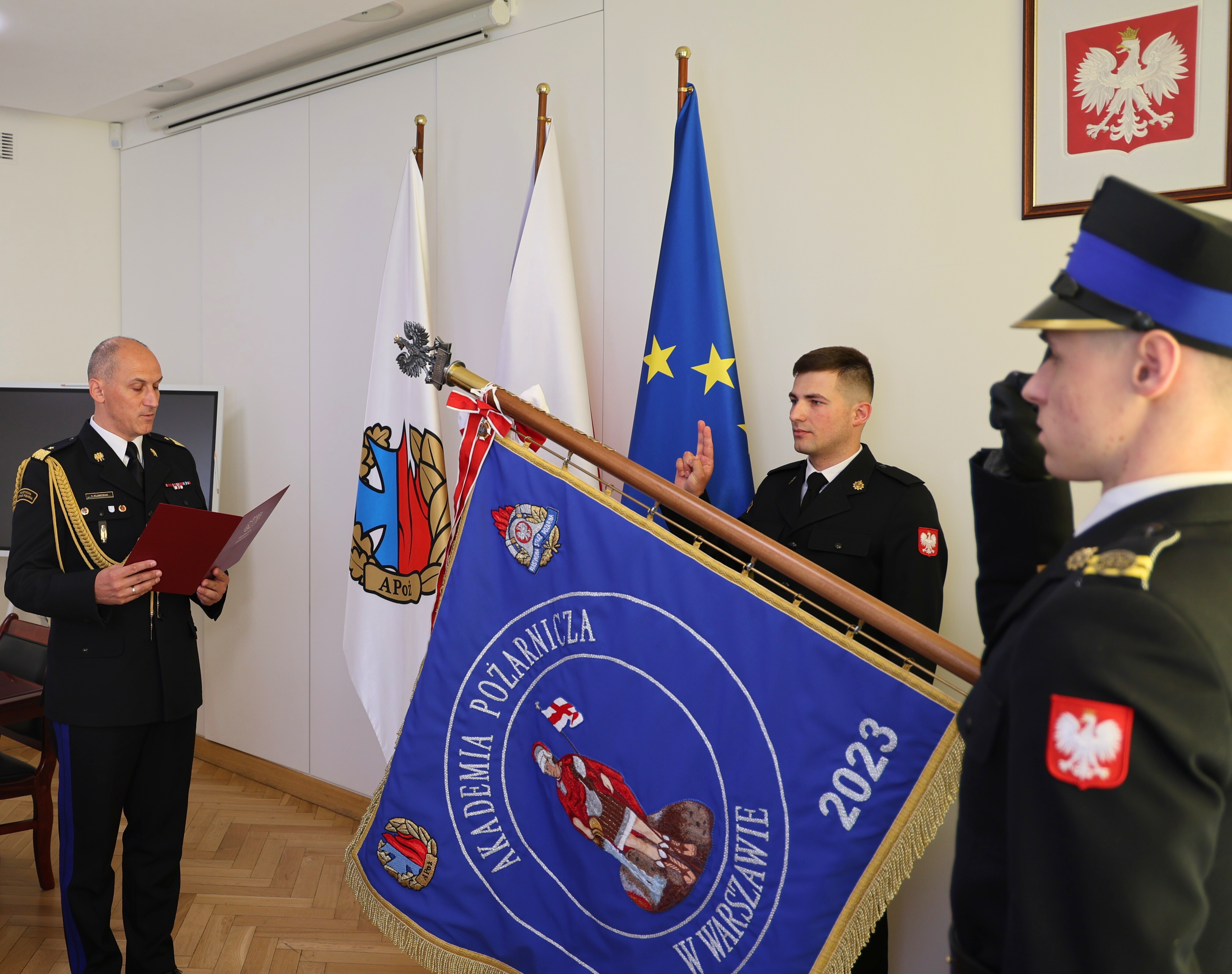 Rozpoczęcie służby w Akademii Pożarniczej