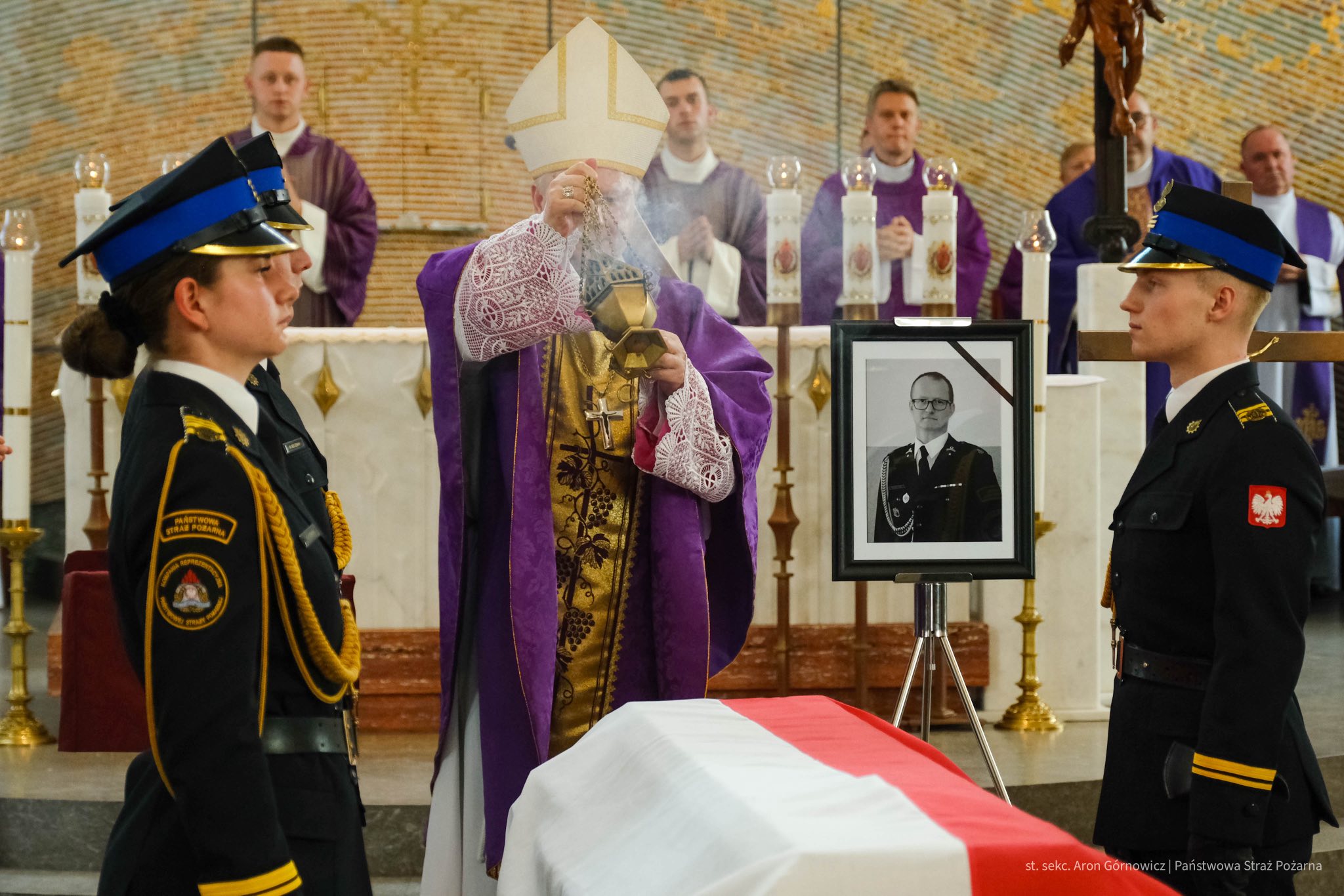 Uroczystości pogrzebowe śp. druha Krystiana Dułaka