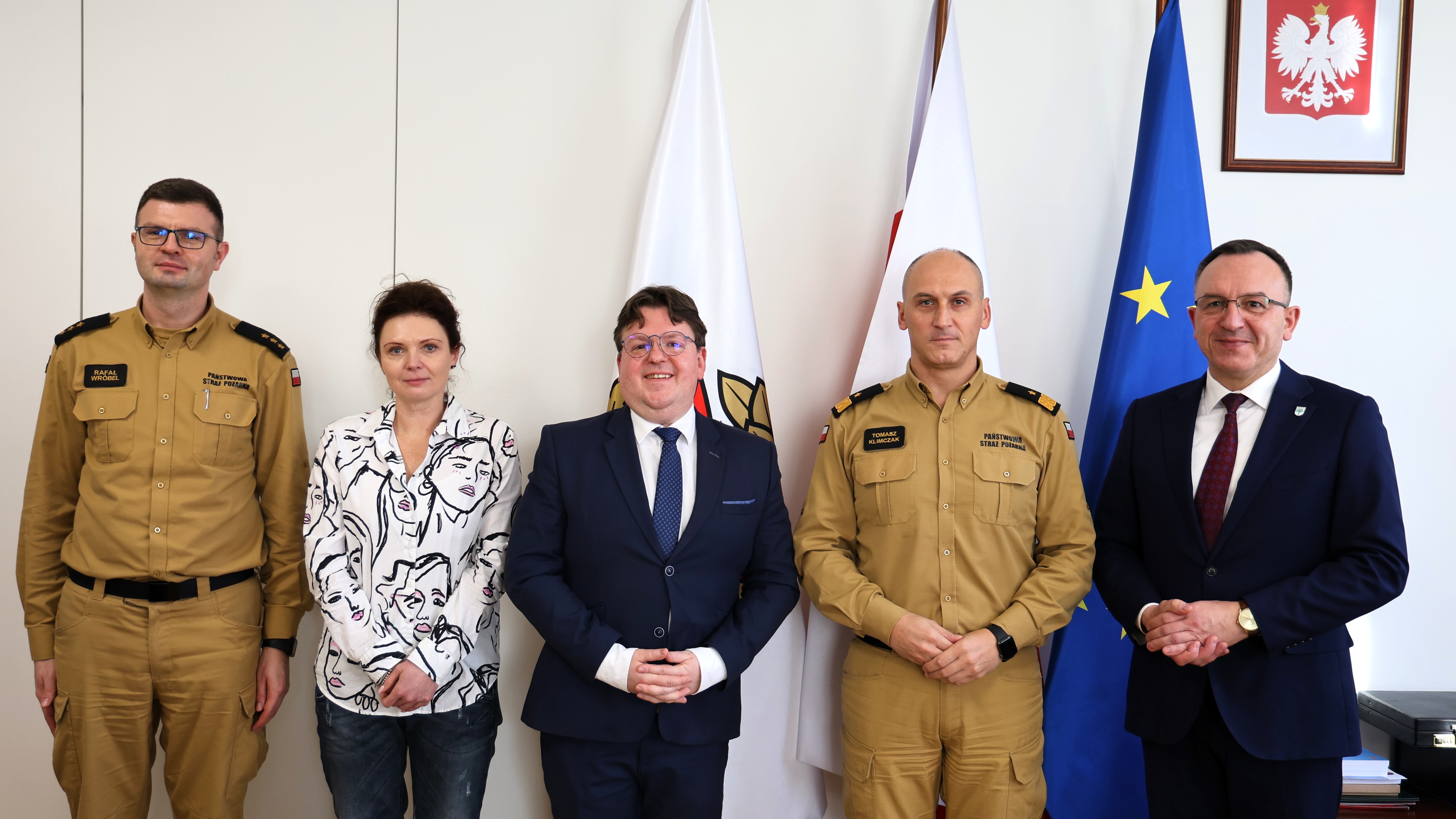 Spotkanie Rektora-Komendanta Akademii Pożarniczej, nadbryg. dr. inż. Tomasza Klimczaka, prof. uczelni, z Burmistrzem Braniewa – Panem Tomaszem Sielickim