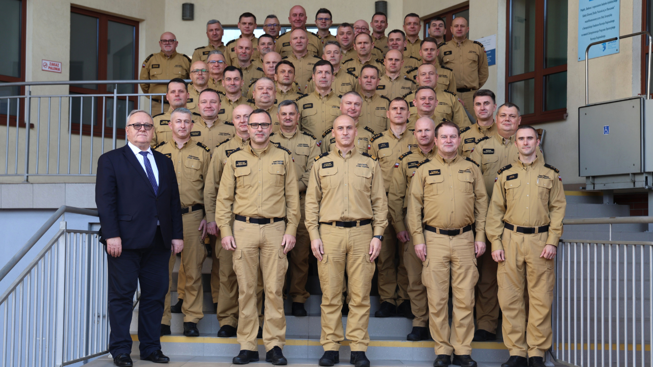 Szkolenie z zakresu ochrony ludności i obrony cywilnej dla komendantów powiatowych (miejskich) Państwowej Straży Pożarnej z województw kujawsko-pomorskiego oraz podkarpackiego