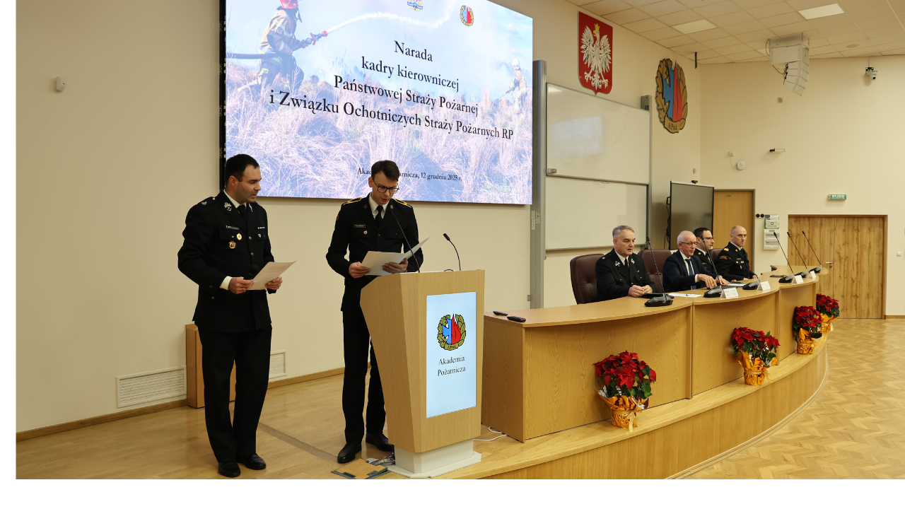 Narada roczna kadry kierowniczej PSP i ZOSP RP w Akademii Pożarniczej