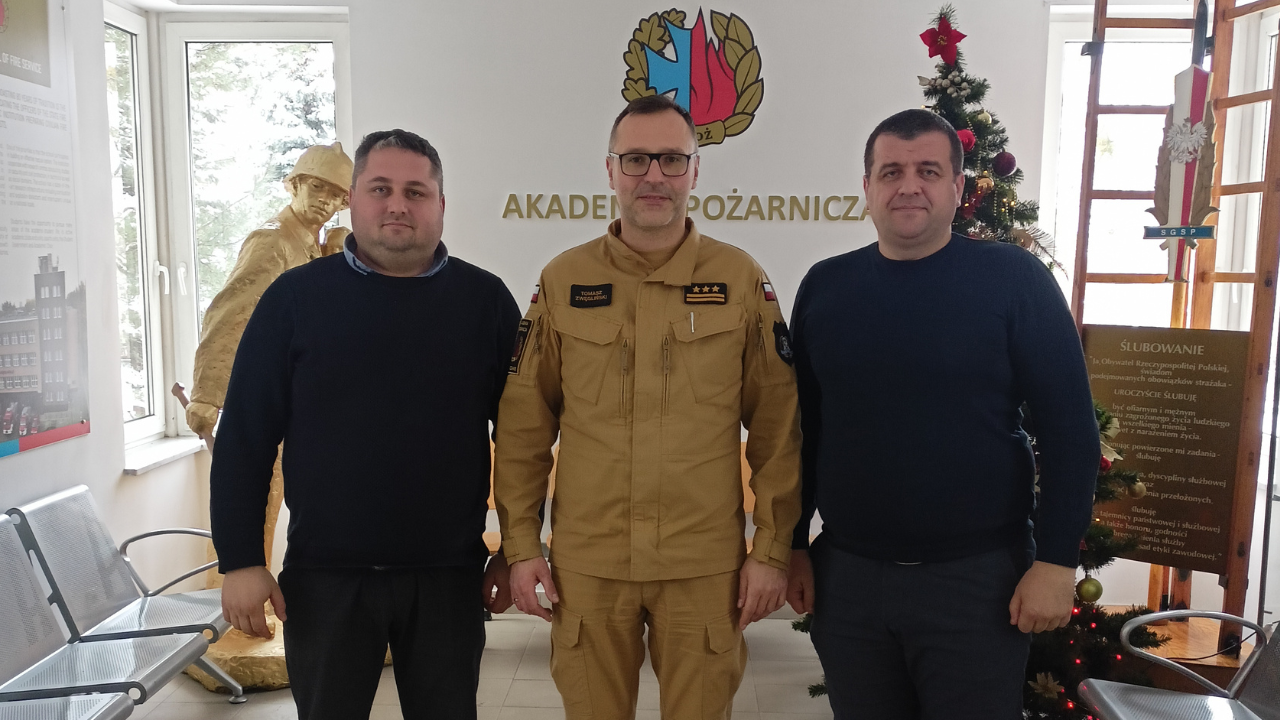 Wizyta delegacji z Republiki Mołdawii w Akademii Pożarniczej