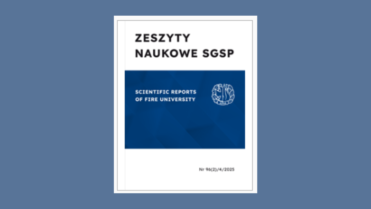 WYNIKI 6 EDYCJI (2025) KONKURSU NA NAJLEPSZE ARTYKUŁY NAUKOWE OPUBLIKOWANE W „ZESZYTACH NAUKOWYCH SGSP”