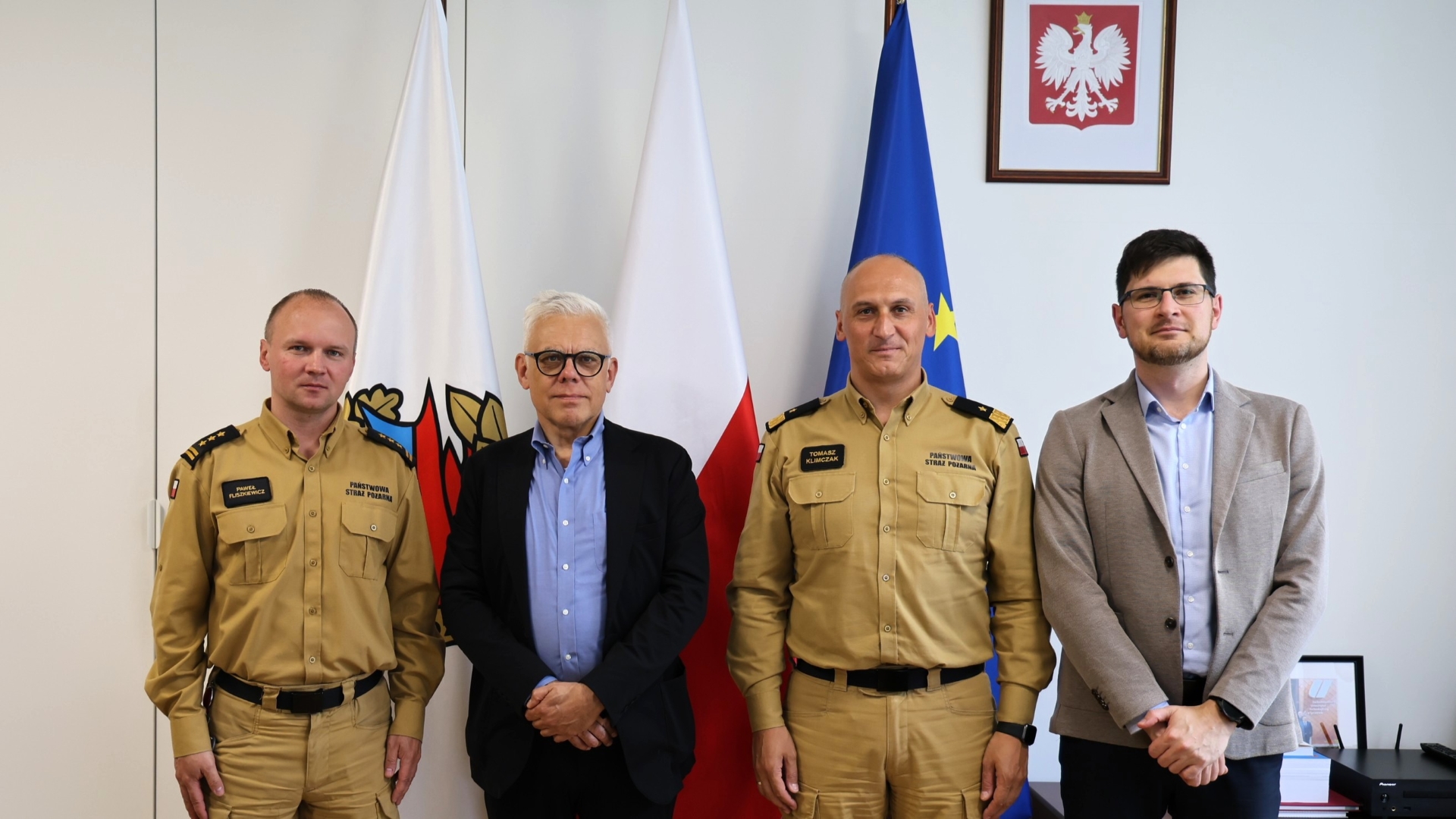 Dyrektor Generalny DG ECHO Maciej Popowski z wizytą w Akademii Pożarniczej